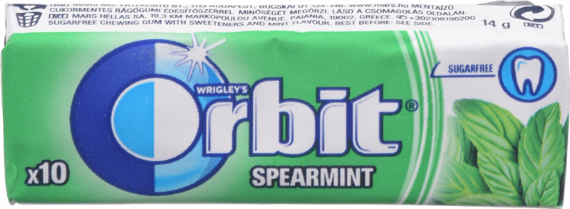 Жув. гумка Orbit 14 г Spearmint (Польща) И822