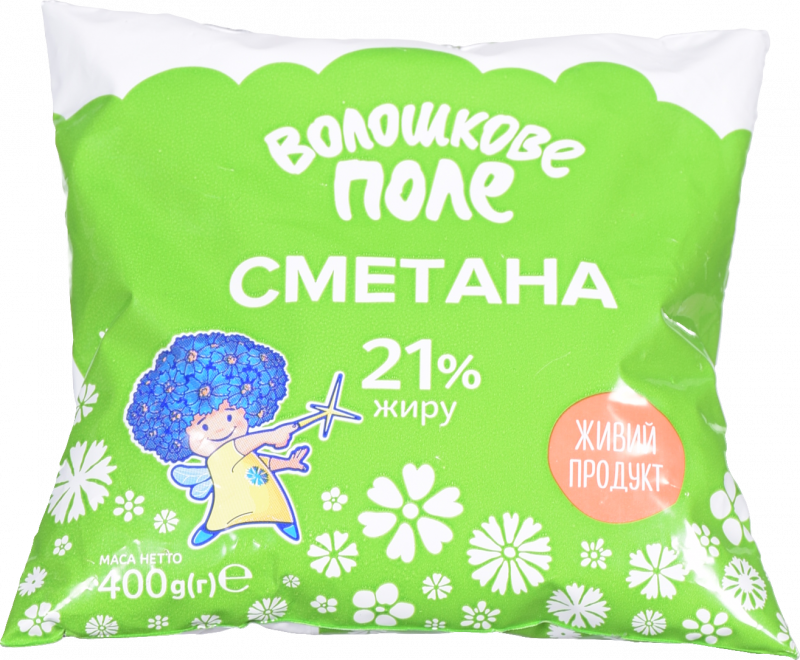 Сметана Волошкове поле 21% 400 г п/е