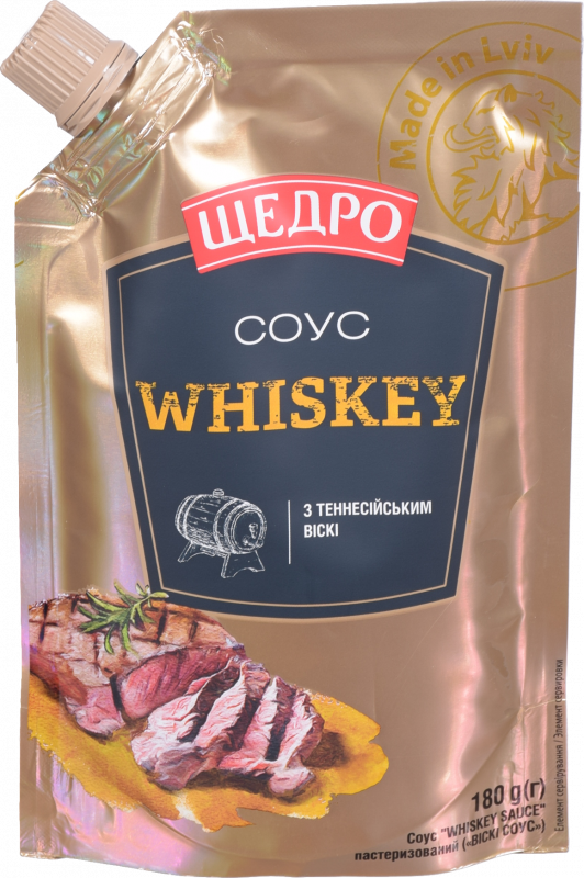 Соус Щедро 180 г д/пак. Whiskey sauce