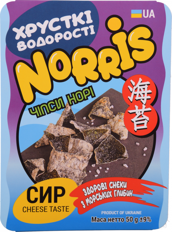 Чіпси норі Norris 50 г з сиром