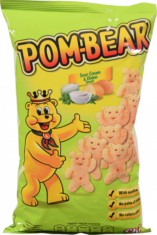 Снеки Chio PomBear 65 г зі смаком сметани та цибулі