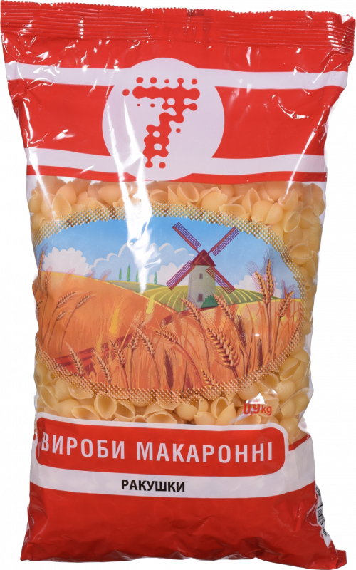 Макарони "7" 900 г Ракушка