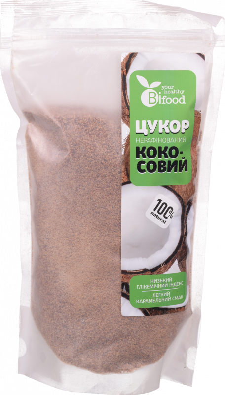 Цукор Bi Food 400 г кокосовий не рафінований