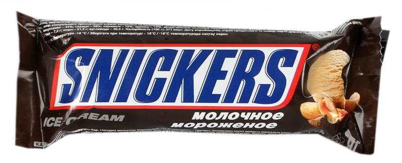 Морозиво Snickers 48 г батончик