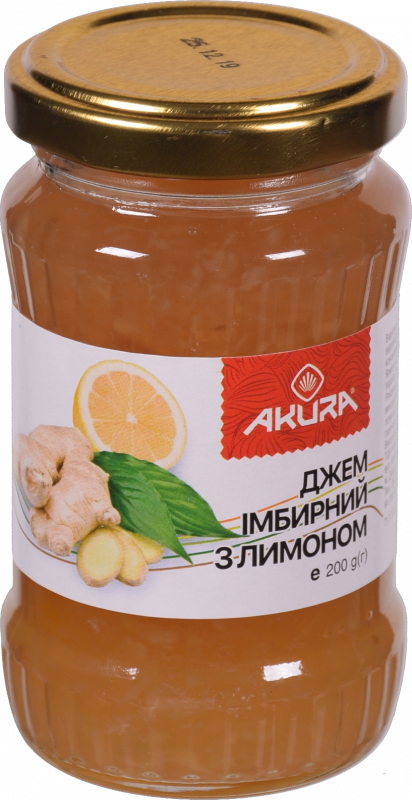 Джем Akura 200 г Імбирний з лимоном