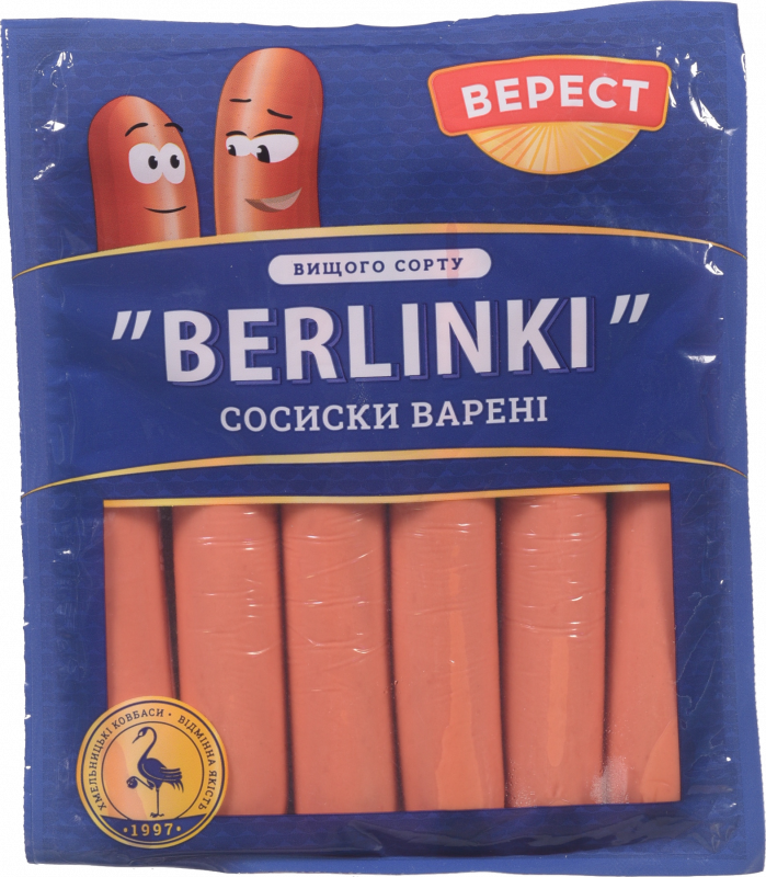 Сосиски Верест Berlinki вар. в/ґ ваг.