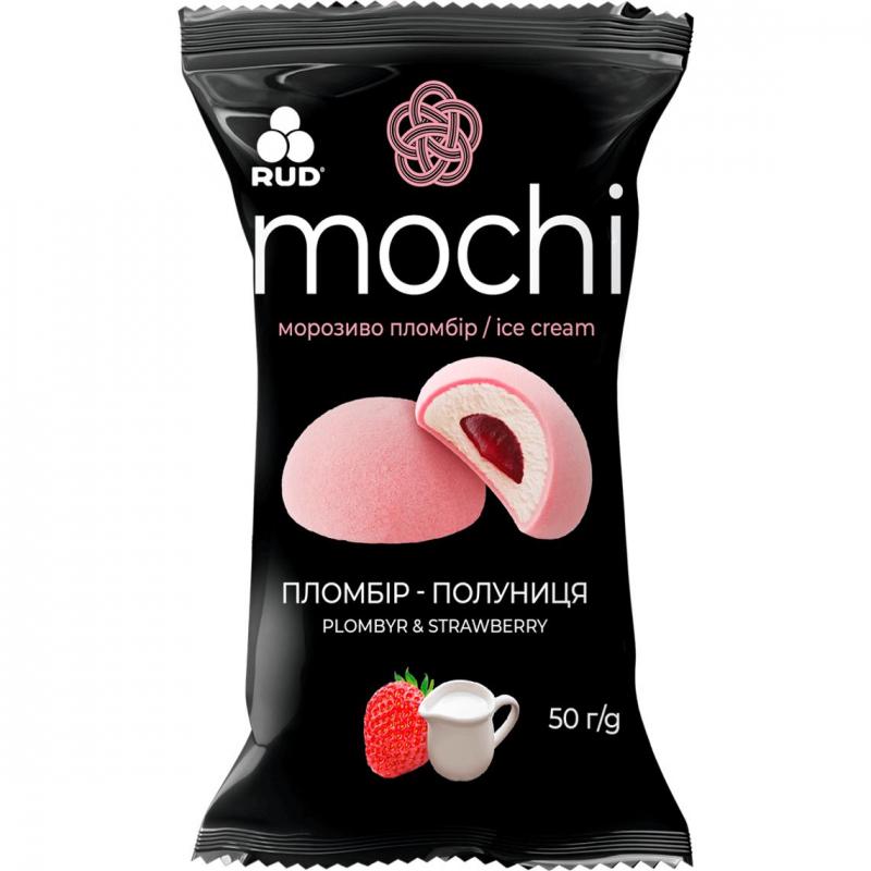 Десерт Рудь Mochi 50 г Пломбір-полуниця