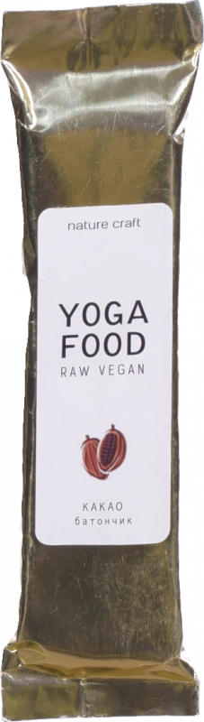 Батончик Yoga Food горіхово-фруктовий 40 г Какао