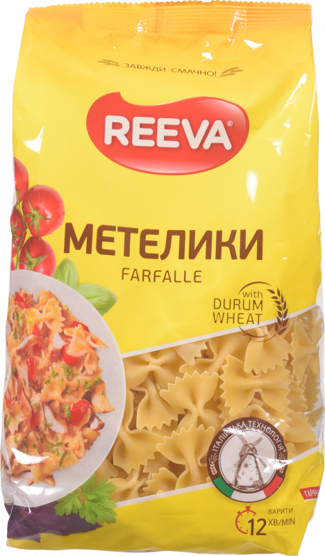 Макарони Reeva 400 г Метелики