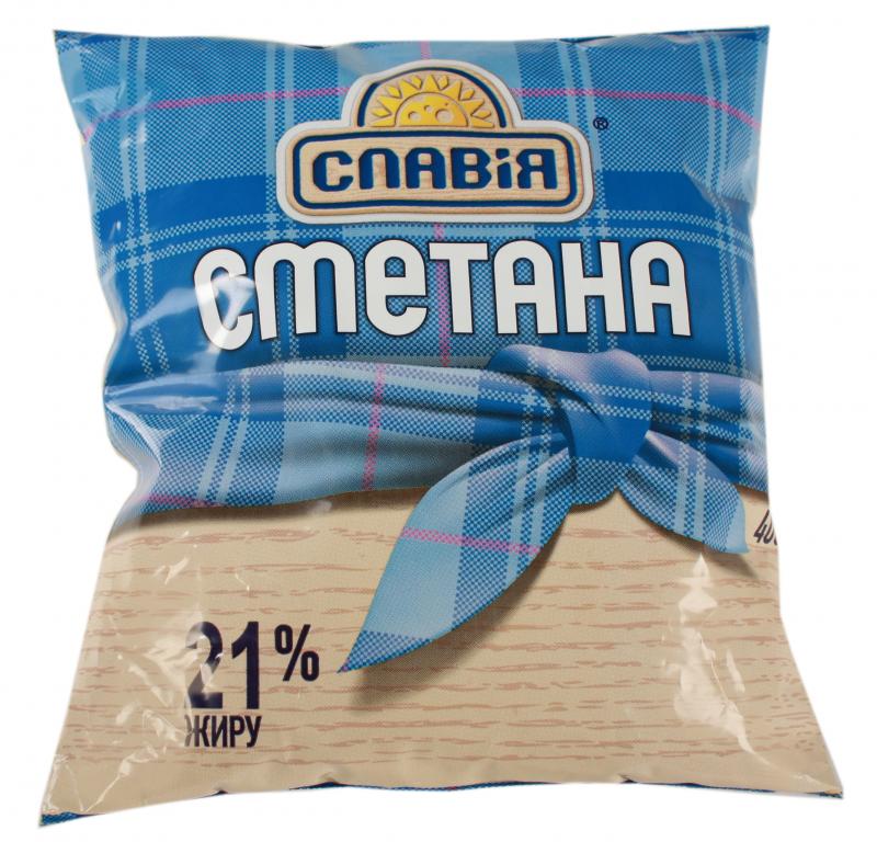 Сметана Славія 20/21% 400 г п/е