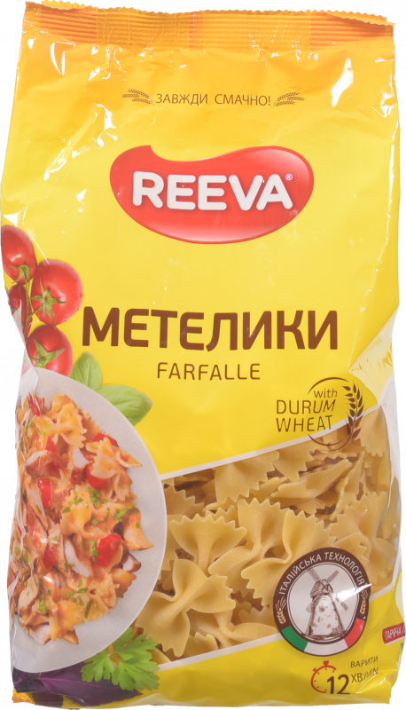 Макарони Reeva 400 г Метелики