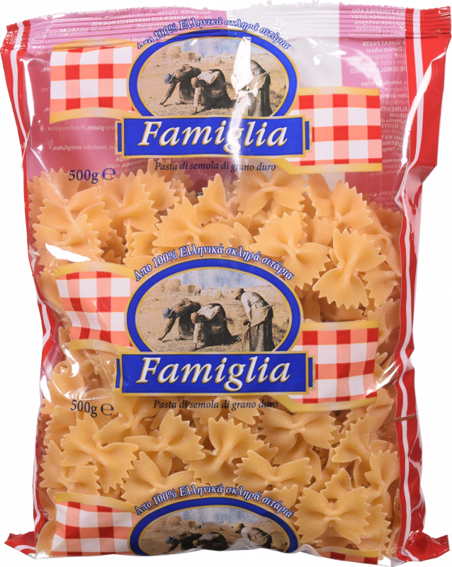 Макарони Famiglia 500 г Farfalle/бантики (Греція) И566