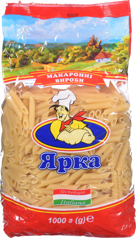 Макарони Ярка 1 кг Перо любительське рифлене