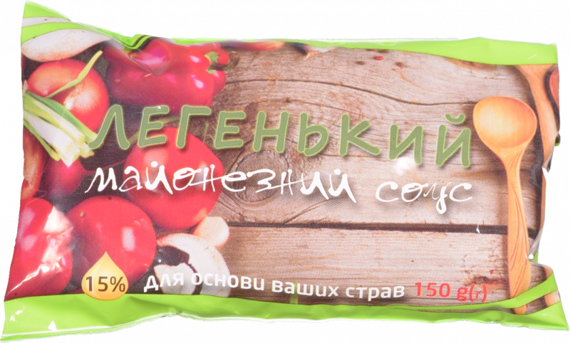 Майонезний соус 15% 150 г ф/пак. Легенький