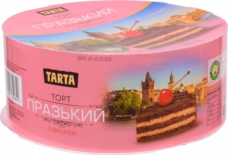 Торт Tarta 500 г Празький з вишнею