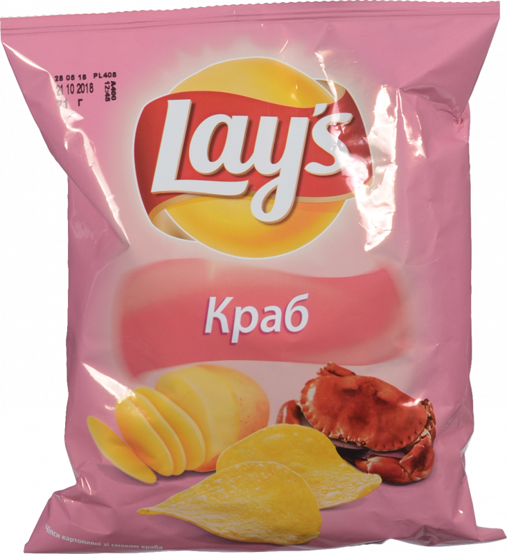 Чіпси Lays 60/71 г краб