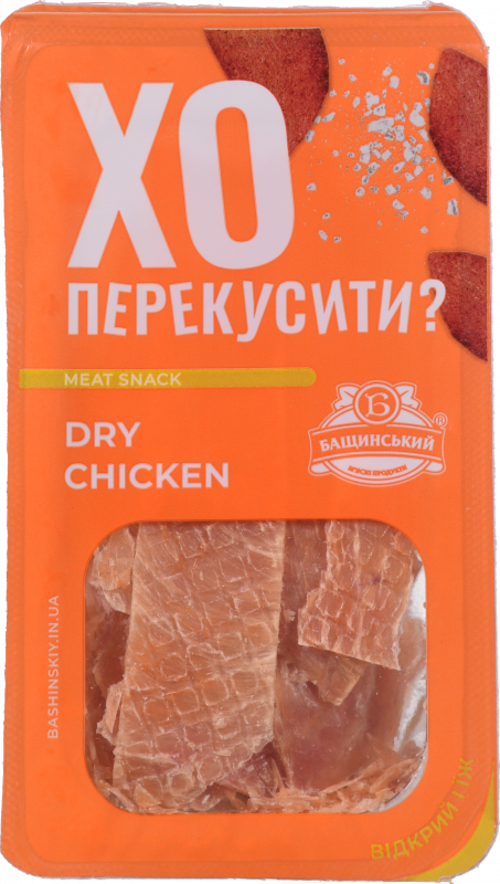 Чіпси курячі Бащинський 50 г Dry Chicken c/в б/о