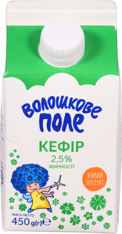 Кефір Волошкове поле 2,5% 450 г п/пак.