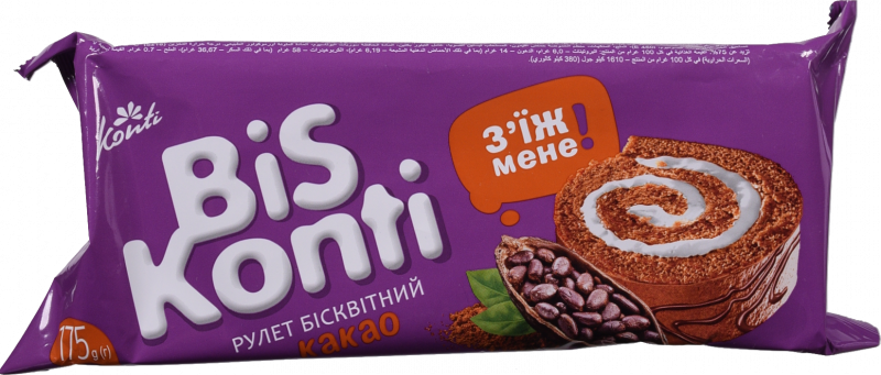 Рулет Конті BisKonti 150 г Какао