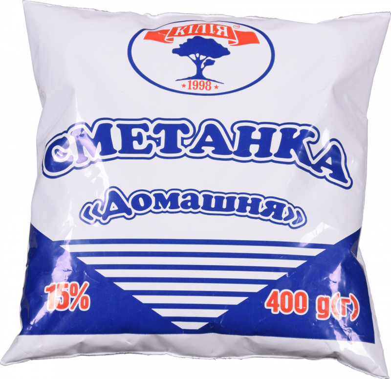 Сметанний продукт Кілія 15% 400 г п/е Домашня