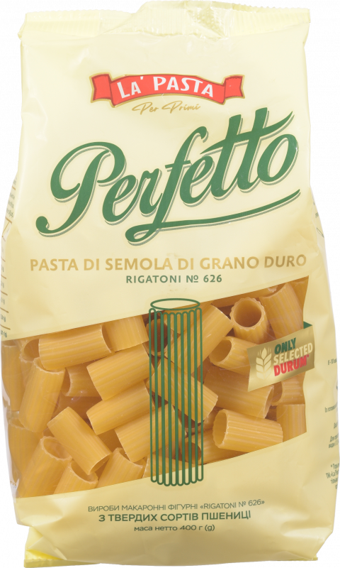 Макарони La Pasta Perfetto 400 г Рігатоні