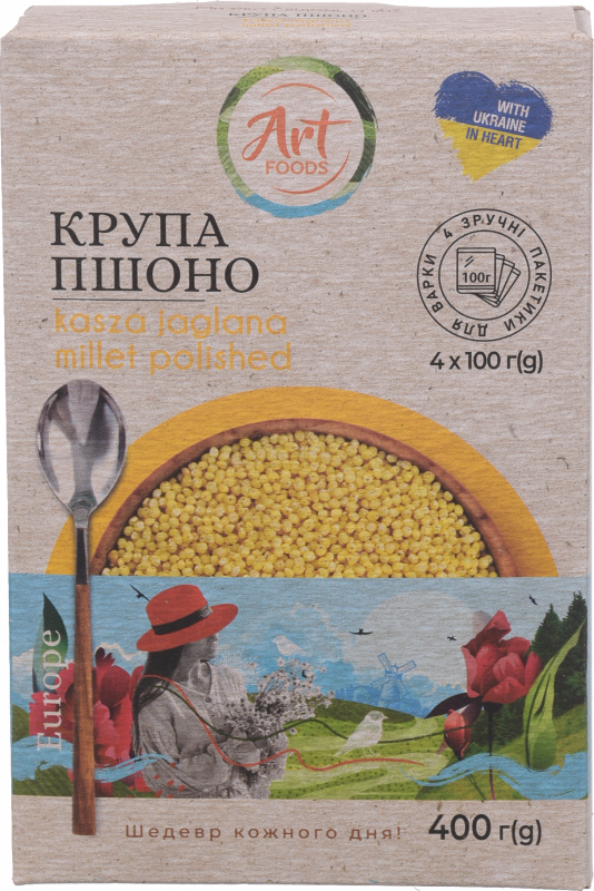 Крупа Art Foods 4х100 г Пшоно