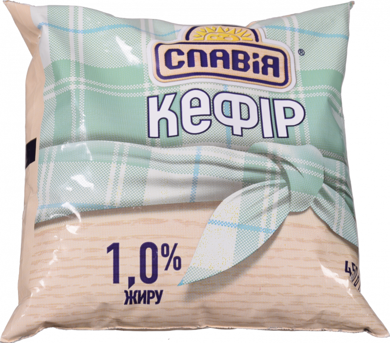 Кефір Славія 1% 0,45 л п/е