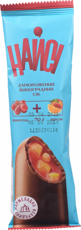 Морозиво Найсі 70 г ескімо Мармеладне на виноградному соку з апельсином