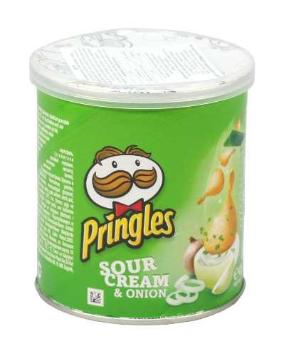 Чіпси картопл. Pringles 40 г Сметана та цибуля (Бельгія)И384