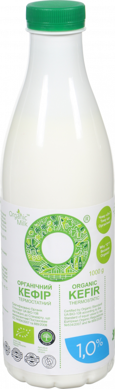 Кефір Organic Milk органіч. термостат. 1% 1 л бут.