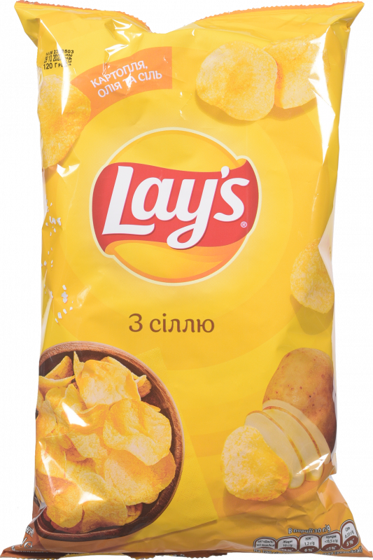 Чіпси Lays 120/133 г з сіллю