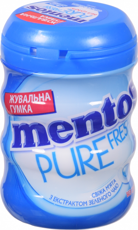 Жув. гумка Ментос Purefresh 56 г банка М'ята