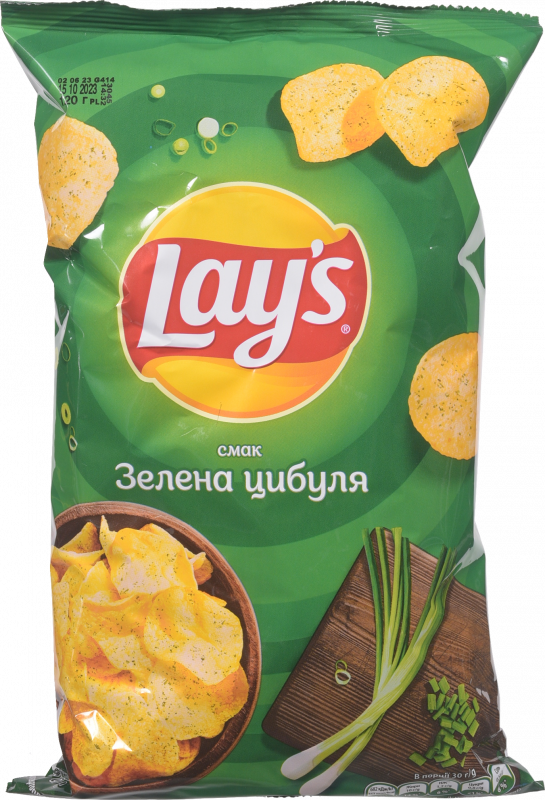 Чіпси Lays 120/133 г молода зелена цибуля