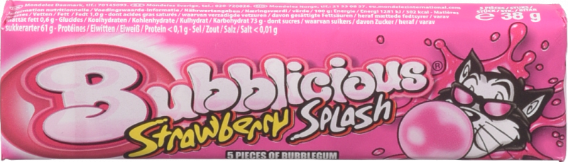 Жув. гумка BUBBLICIOUS 38 г Полуниця (Туреччина)