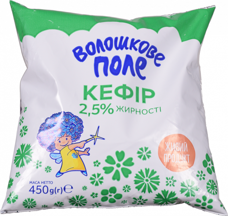 Кефір Волошкове поле 2,5% 0,45 л п/е