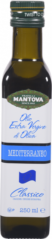 Олія оливкова MANTOVA 0,25 л Extra Virgin Європейський бленд скл. (ЄС)